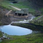 Gospodarstwo agroturystyczne z oborą, krowami i stawem w Tenczynku